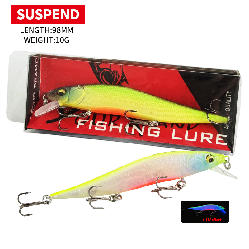 Fishing Equipment And Gear - Isca Artificial Minnow Jerkbait Suspensa 98MM