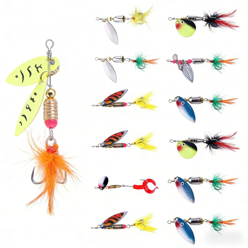 Fishing Equipment Brands - Conjunto de 12 Iscas Artificiais de