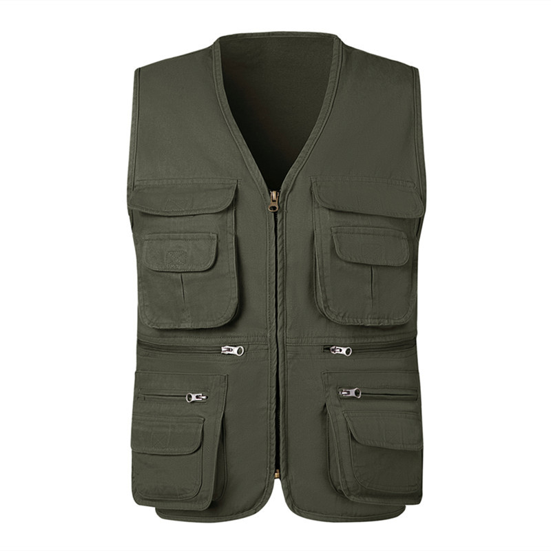 Fishing Vest Jacket - Homens Multi-bolso Tático Caminhadas Colete de