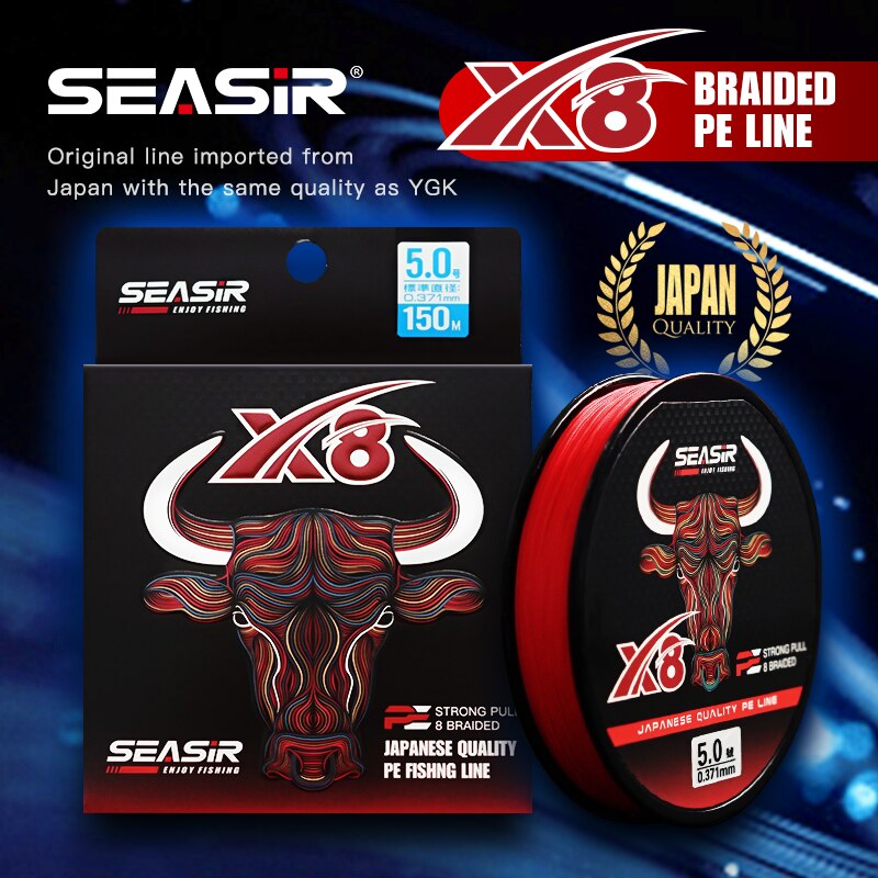 Fishing Equipment Bundle - Seasir redbull 8 trançado pe linha