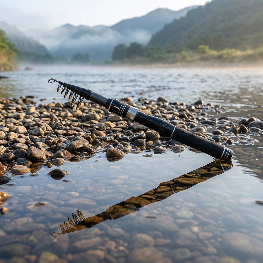 Vara de pesca telescópica ultr - Fishing Equipment Rod avaliação e preço