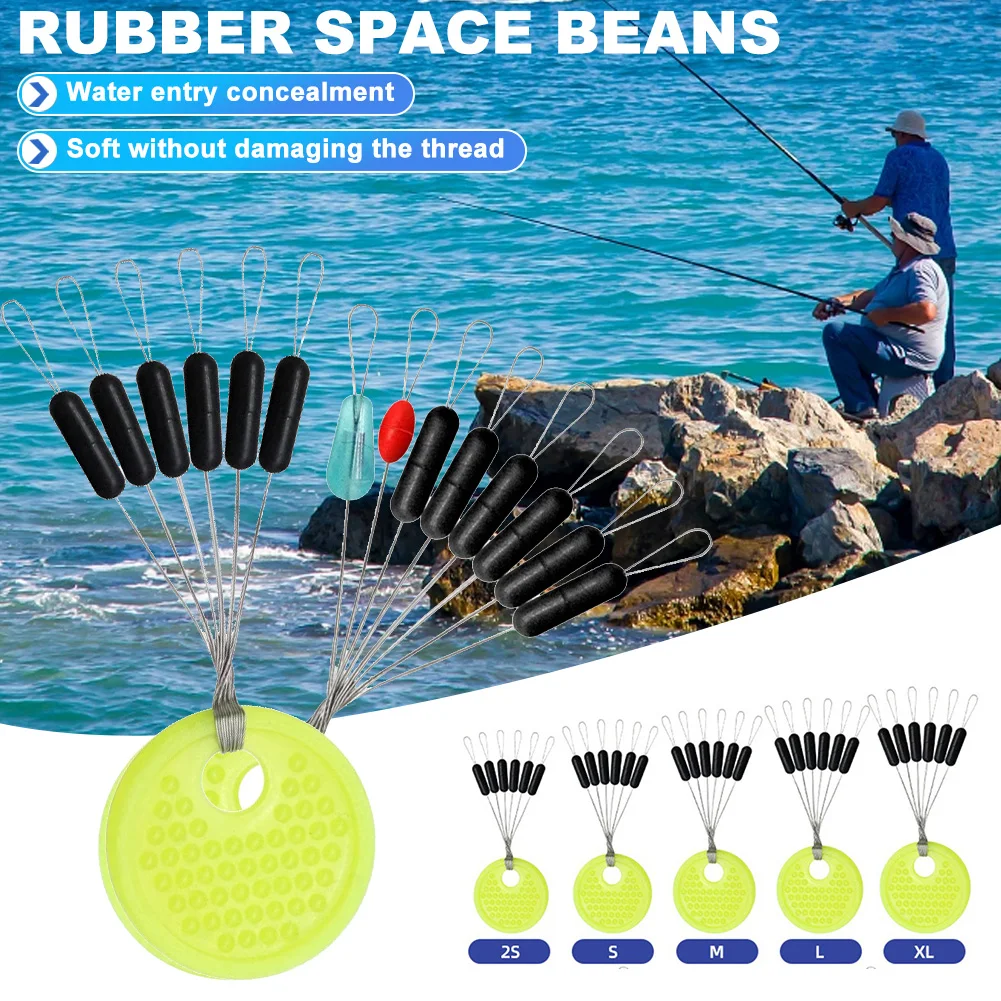 Vara de borracha preta, 60pcs, - Fishing Equipment And Gear avaliação e preço