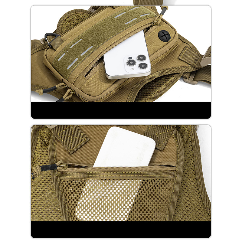 Colete Tático de Peito para Ca - Fishing Vest Jacket avaliação e preço