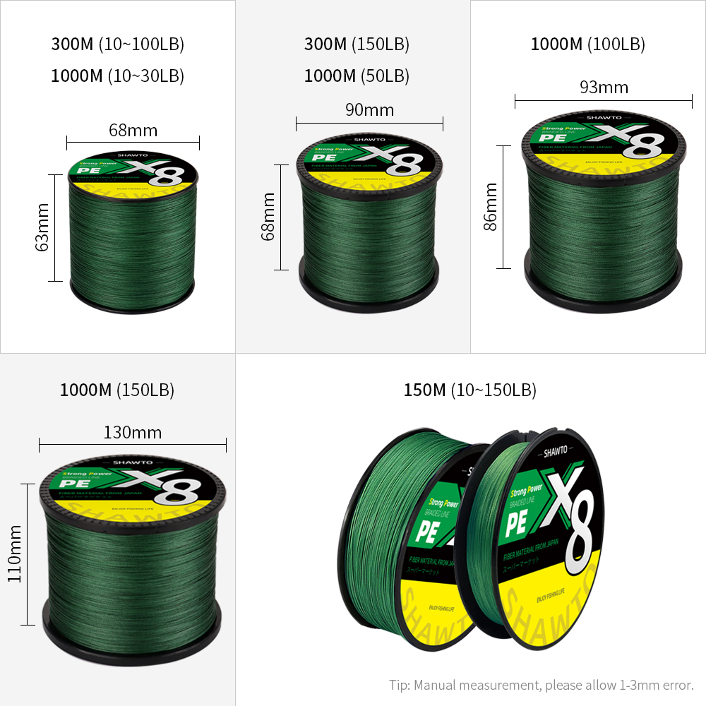 Linha de Pesca Trançada Shawto - Fishing Equipment Bundle avaliação e preço