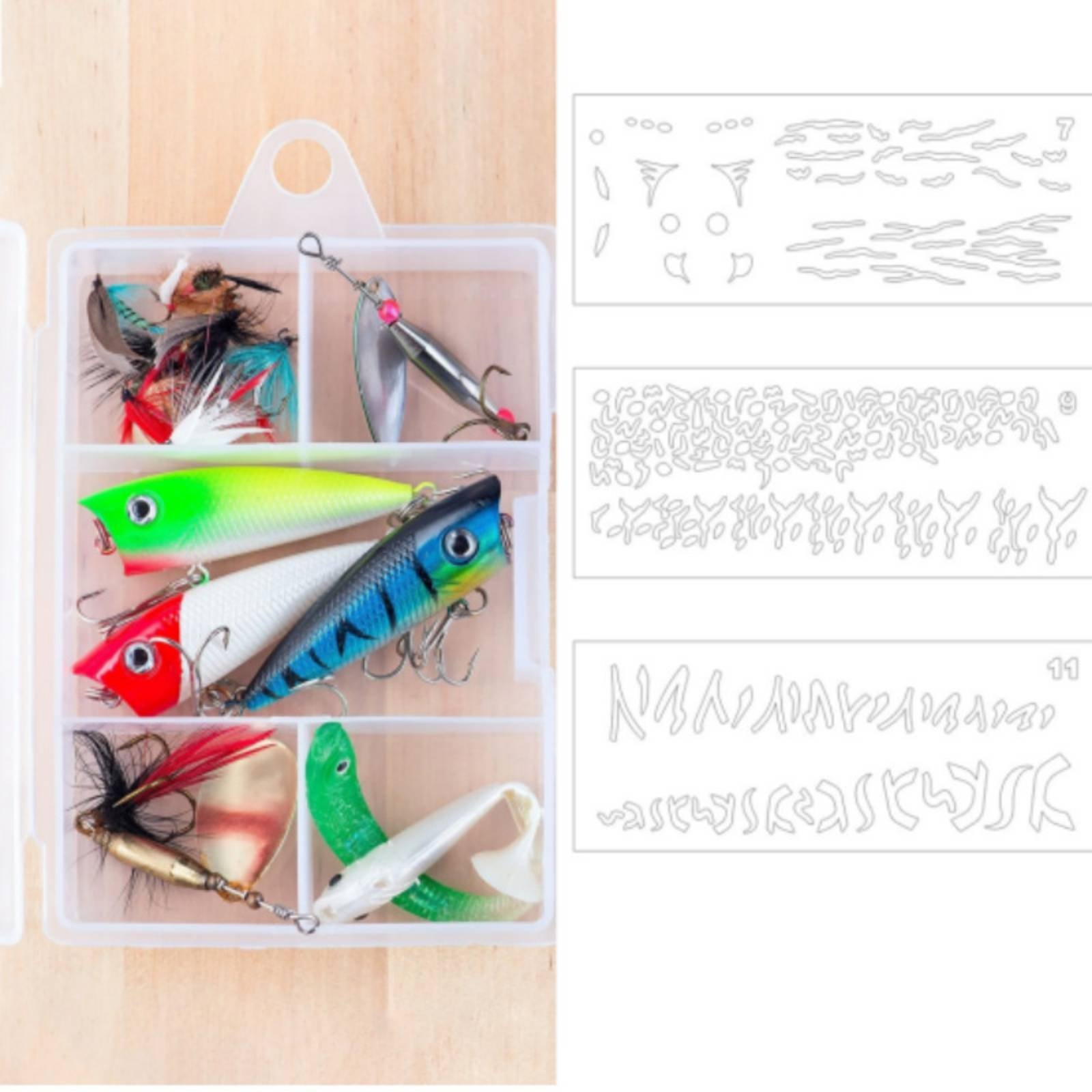 Molde de Pintura de Iscas DIY, - Fishing Gear avaliação e preço