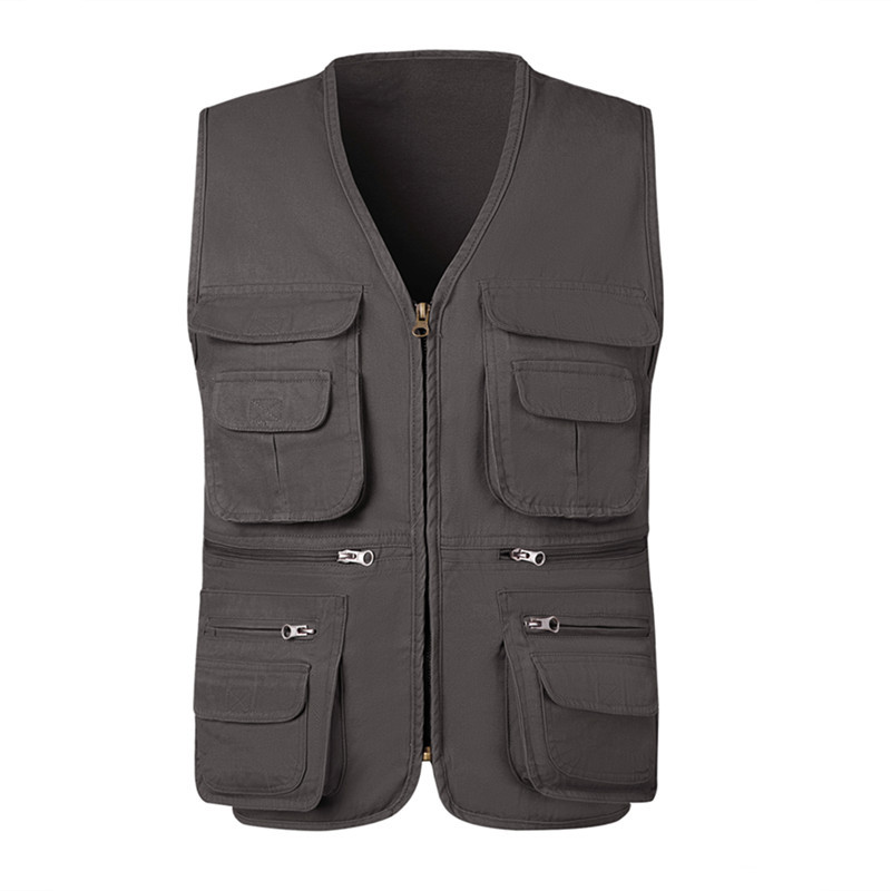 Homens Multi-bolso Tático Cami - Fishing Vest Jacket avaliação e preço