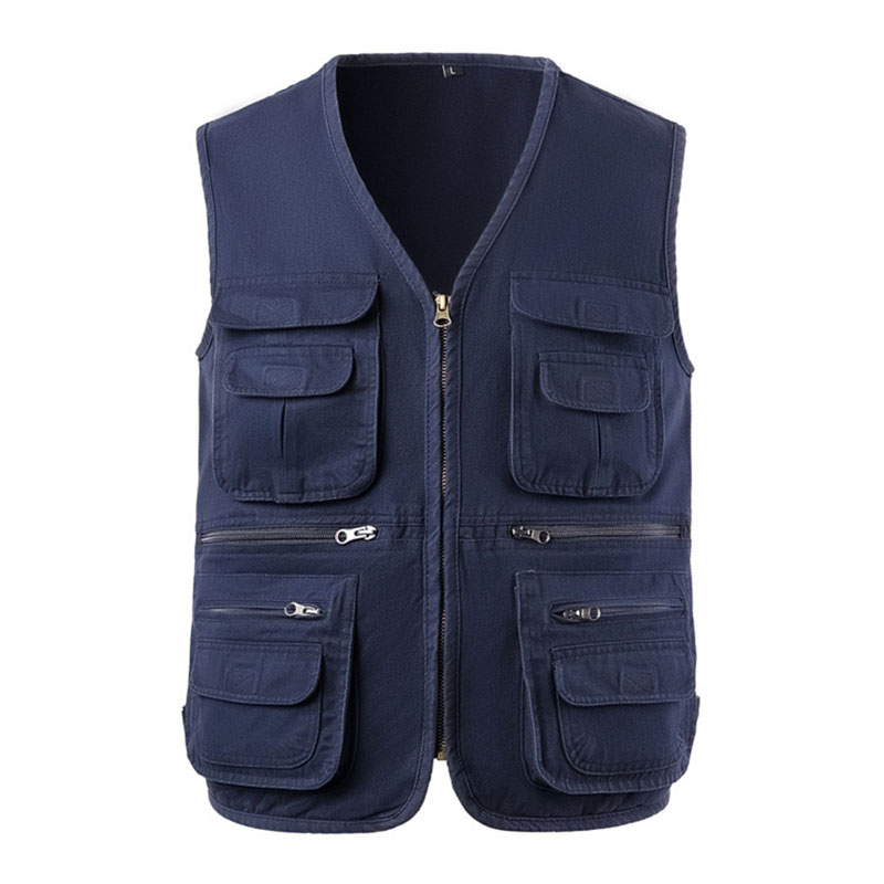 Homens Multi-bolso Tático Cami - Fishing Vest Jacket avaliação e preço