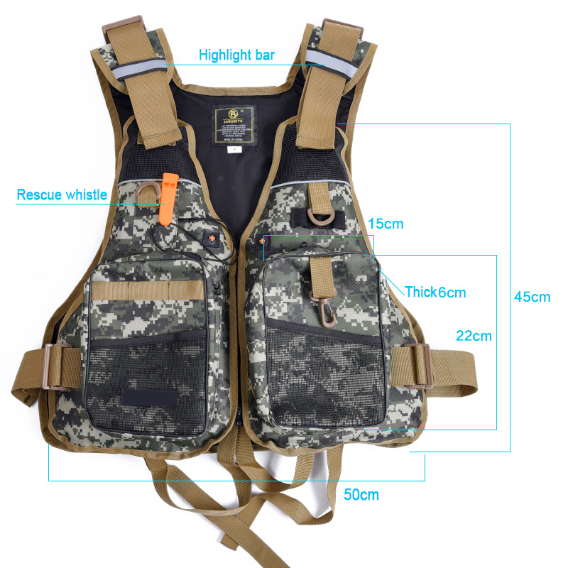 Colete Salva-Vidas Ajustável d - Fishing Vest Jacket avaliação e preço