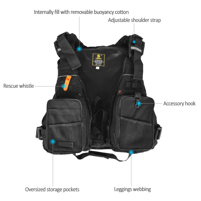 Colete Salva-Vidas Ajustável d - Fishing Vest Jacket avaliação e preço