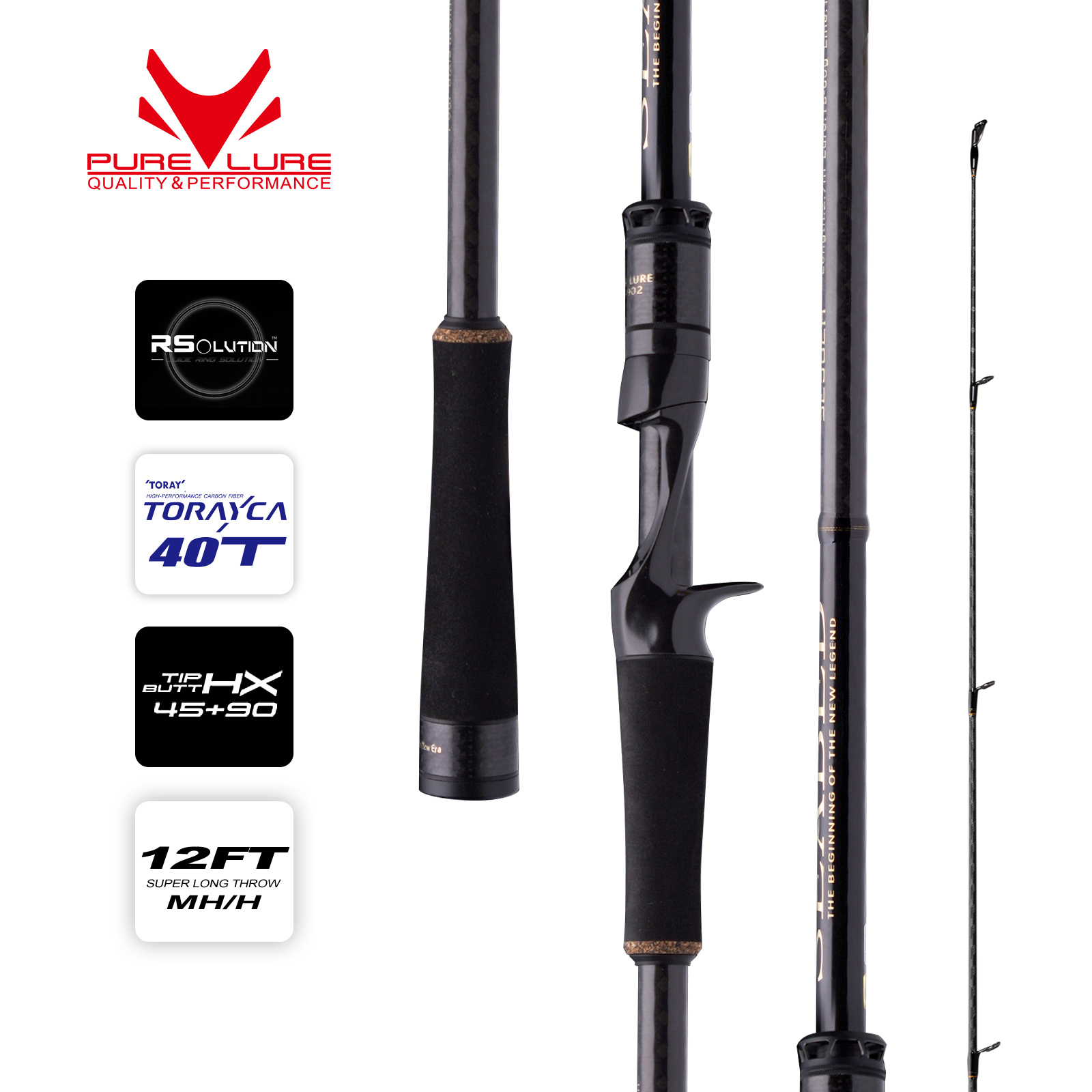 Purelure seabe 12ft 3.0m 3.3m  - Fishing Equipment Brands avaliação e preço