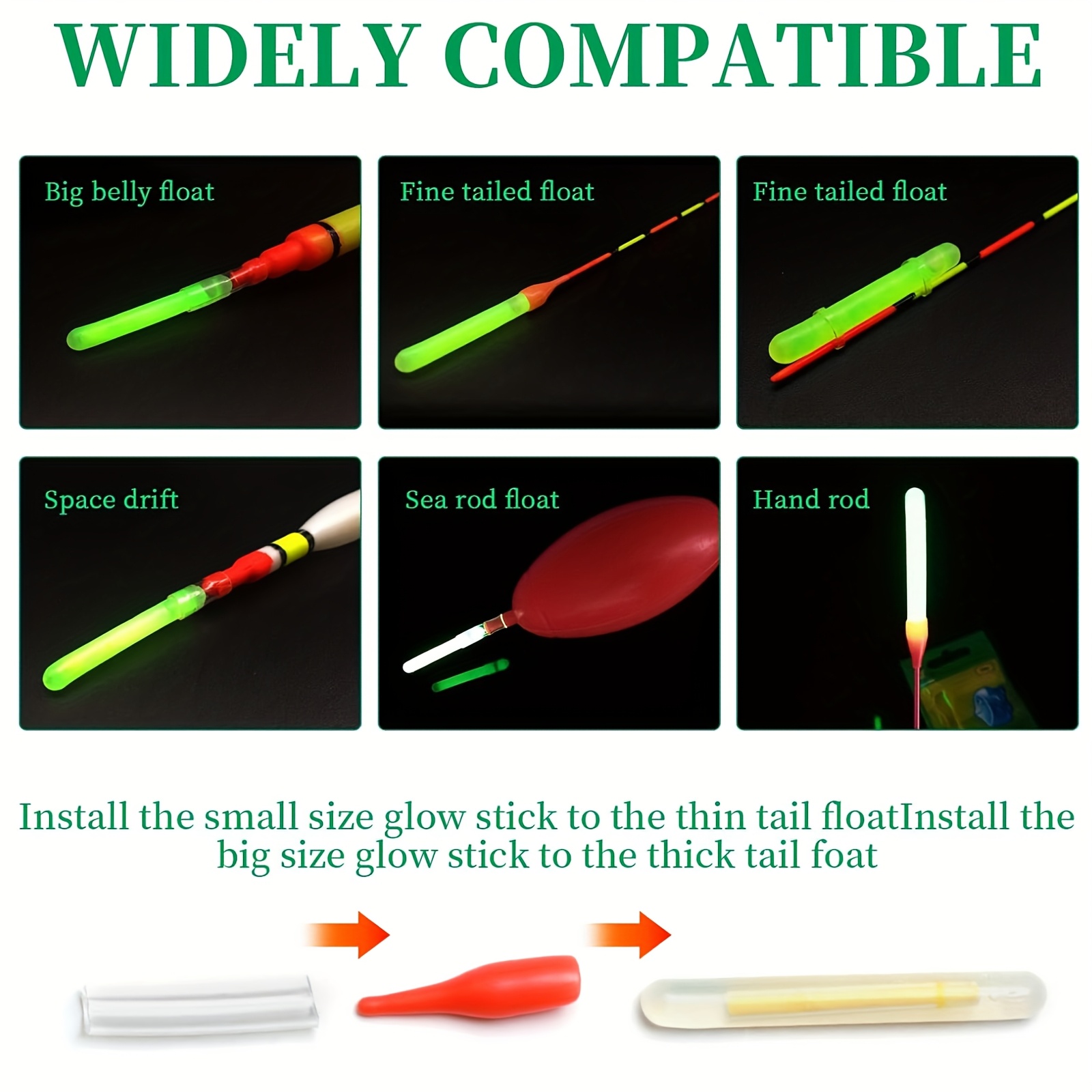 Conjunto de varas brilhantes d - Fishing Bobber Float avaliação e preço